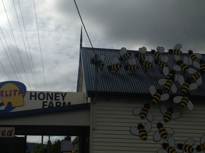 Honey factories...