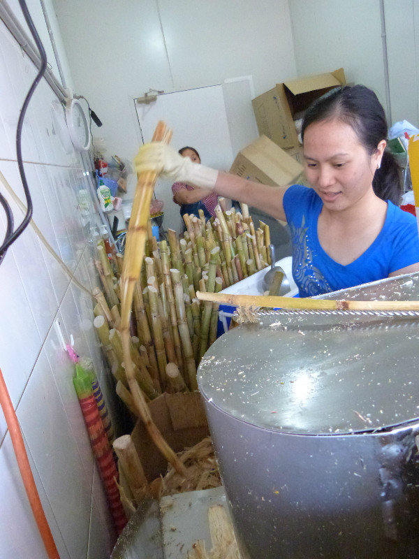 Making Sugar Cane juice
