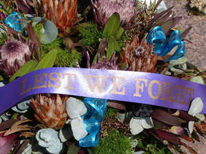 Wreathes from Anzac day