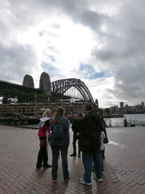 On the walking tour of the Rocks
