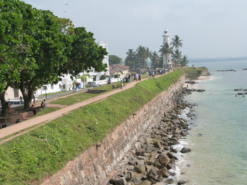 Looking along the Fort wall