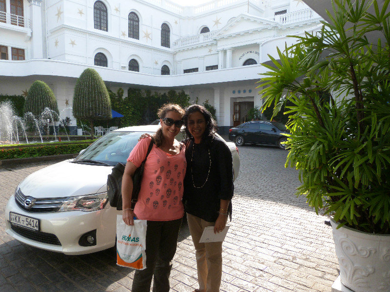 With Darshi at the Mt Lavinia hotel