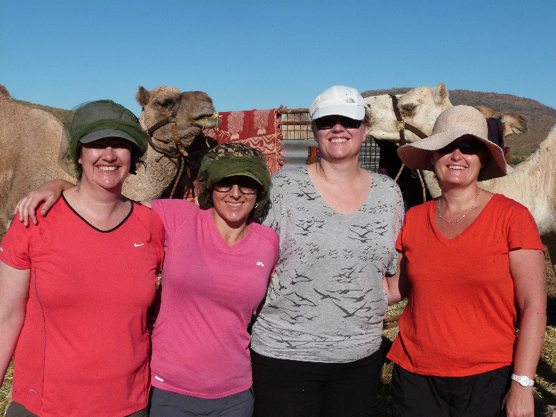 The camel crew! Lucy, me, Stella and Lisa