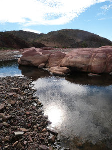 Pink rocks in the Flinders Ranges