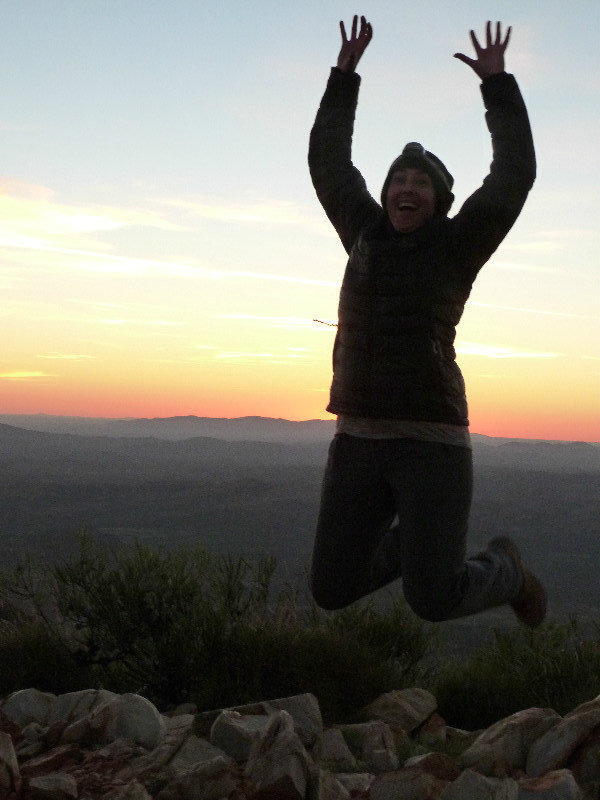 I made it!  Mt Sonder, Anzac Day
