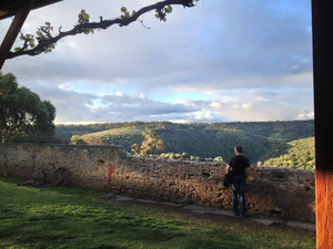 Enjoying the view at Samuel's Gorge, McLaren Vale