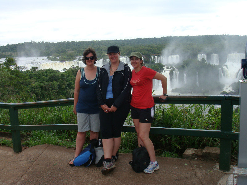 2010, Iguazu Falls (Brazil side) with Lucy and Stella