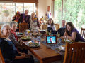 2013, Travelbloggers lunch - Dave & Denise, Cindy, John & Sylvia (John and Sylvia), Jan (Skiset), Jo and Shane