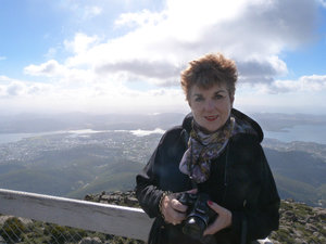 2013, Mt Wellington, Hobart, with Mum