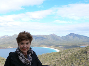 2013, Wineglass Bay, with Mum