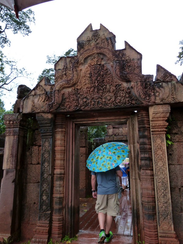 Banteay Srei, the weather gods having a bit of a laugh