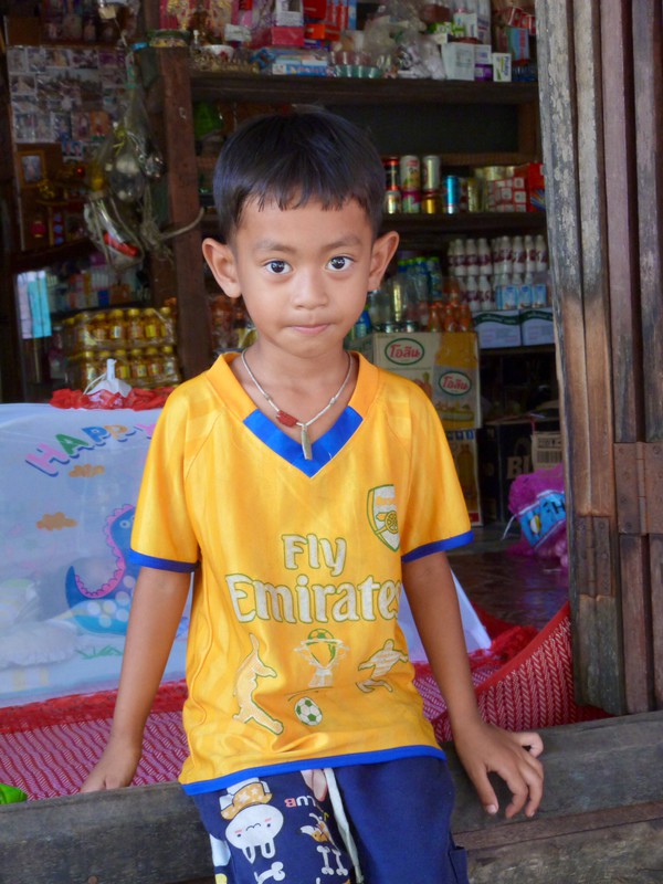 Little boy at the fishing village