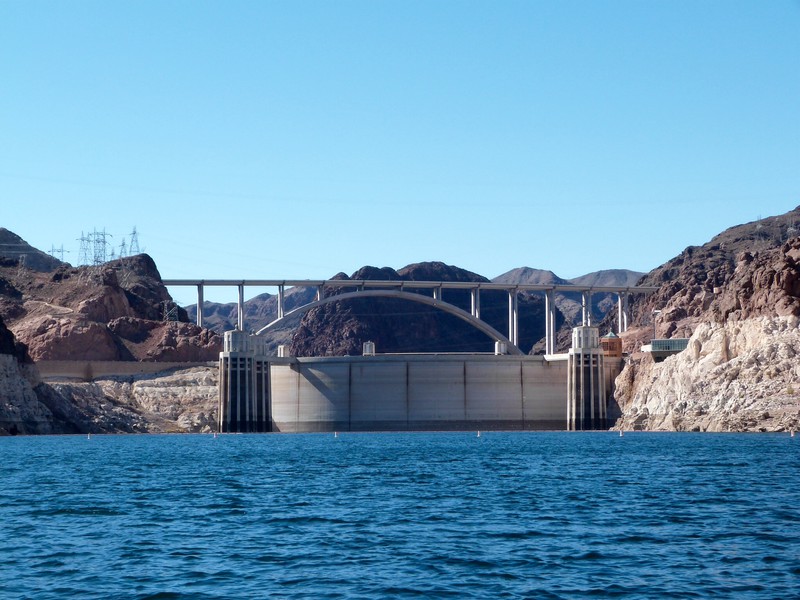 The Hoover Dam...view from Lake Mead