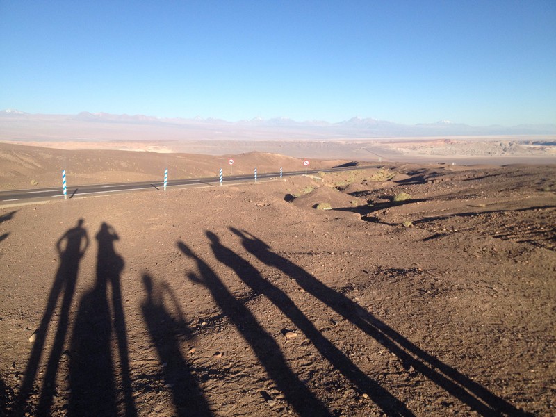 Early evening, long shadows, San Pedro de Atacama