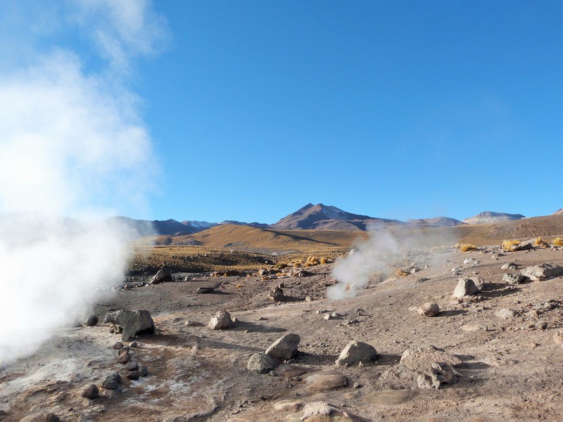 Spectacular scenery at the Geysers del Tatio