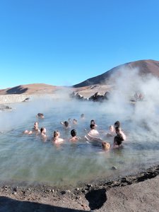 Hot springs at the Geysers