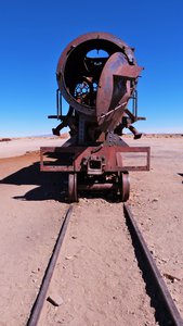 Train graveyard near Uyuni