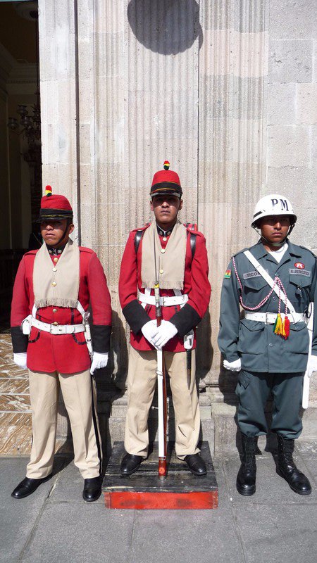 Guards at the Presidential Palace