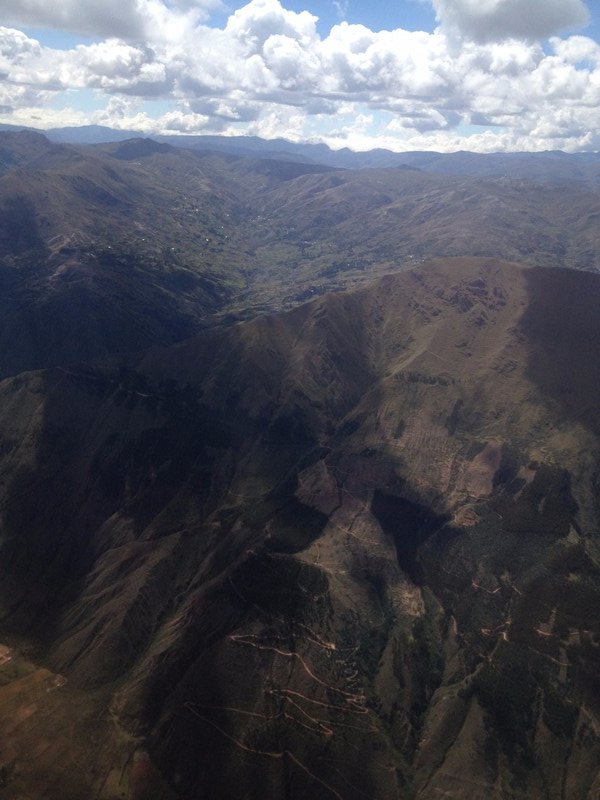 From the window, flying from La Paz to Cusco
