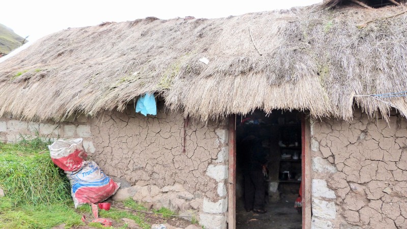 Local adobe house