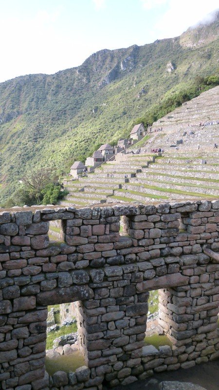 Contrasting lines at Macchu Picchu