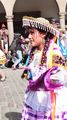 Dancing girls in the parade, Cusco