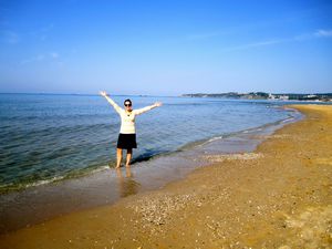 Burc Beach on the Black Sea - first time stepping foot in it!