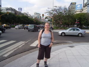Crossing the widest street in the world