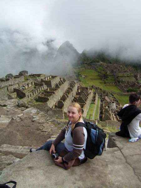 Just hanging out at Machu Picchu