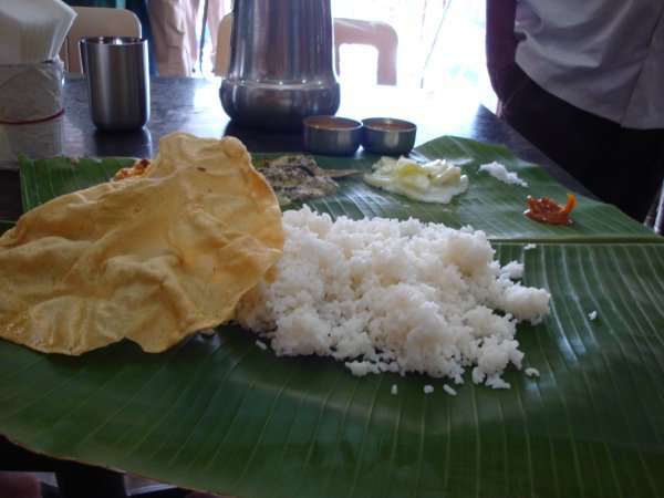 Juznoindijsko glavno kosilo thali