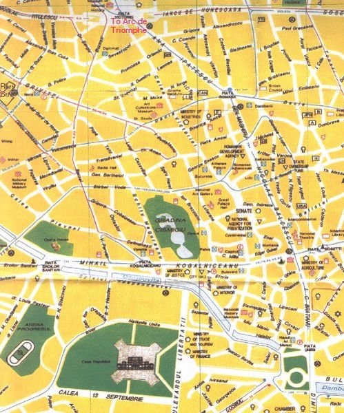 Mapa de Bucharest