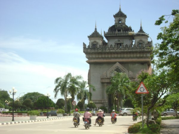 Patuxai, Arc de Triomphe replica in Vientiane, Laos