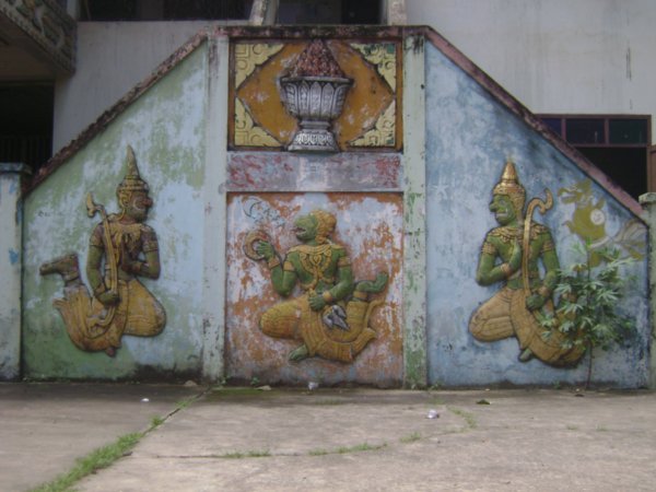 Beautiful images in a Temple (Wat)