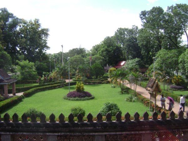Amazing Garden inside the Wat