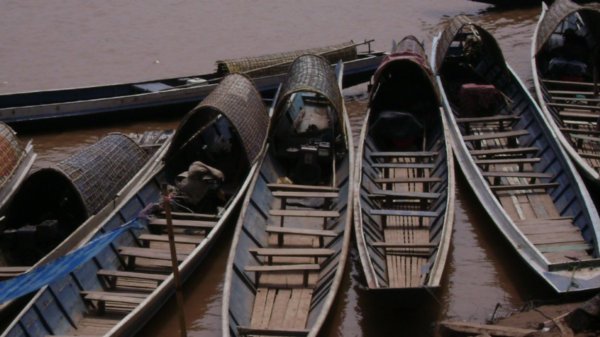 Traditional Lao boats