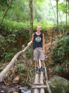 Dan on Jungle trek