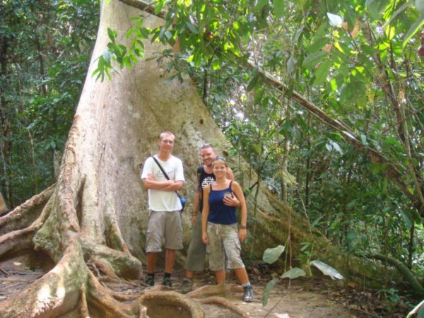 Us at the base of a large tree