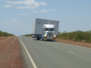 Lorry Moving a house