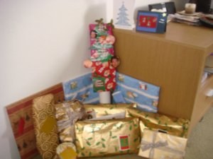 Our Xmas tree and Presents
