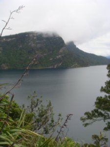 Cloudy view of Lake Waikaremoana