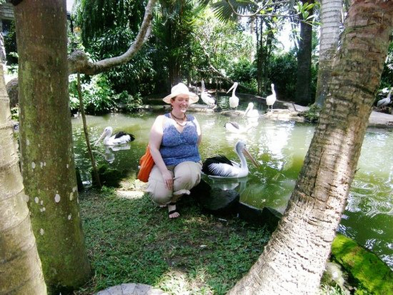 Bali Bird Park - Me &amp; the Pelicans!
