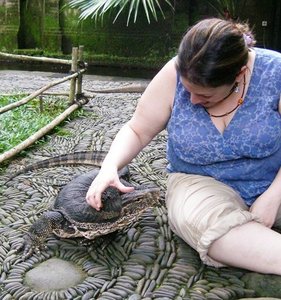 Bali Reptile Park - I think he likes me