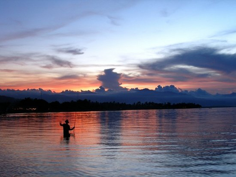 k - Lovina Fisherman at sunset