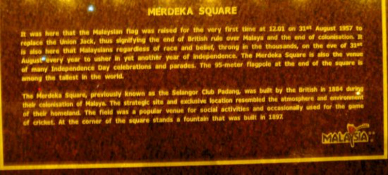 w - Merdeka Square, sign