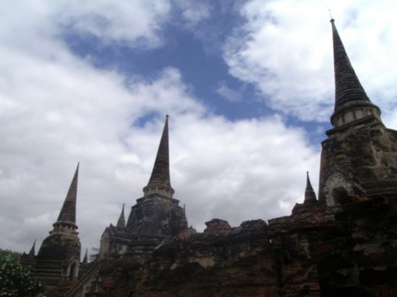 Pagodas - ancient city ruins of Ayutthaya