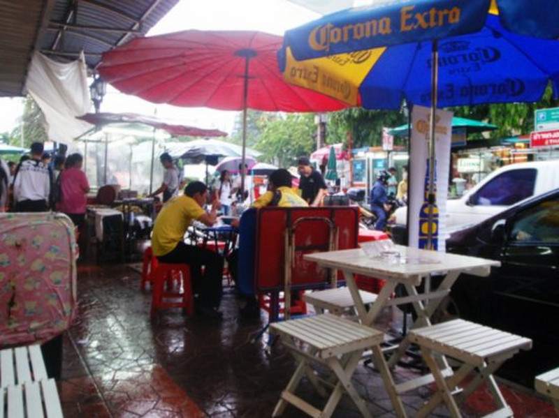 A typical street side cafe