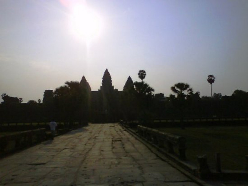 Angkor Wat in silouette