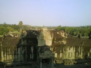 Angkor Wat from the top deck (3 stories)