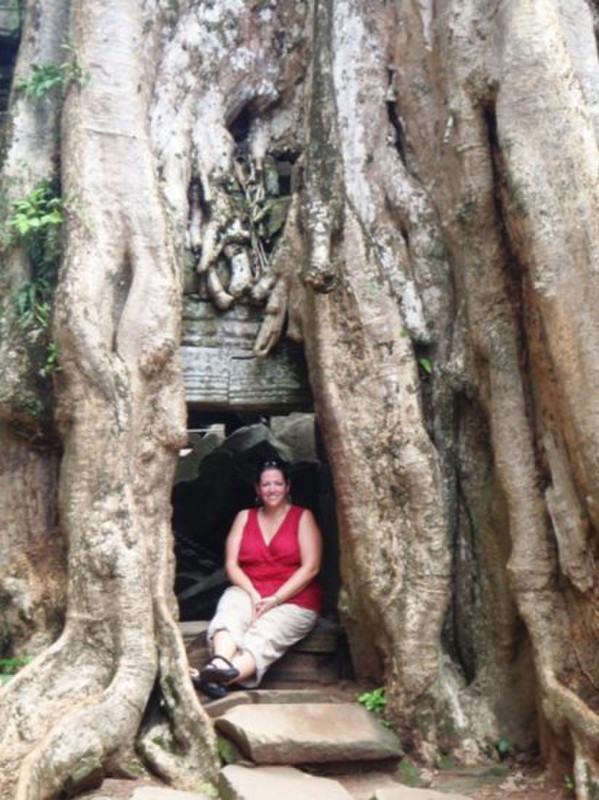 Me with Jungle Roots at Angkor Thom