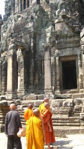 Monks at Angkor Thom